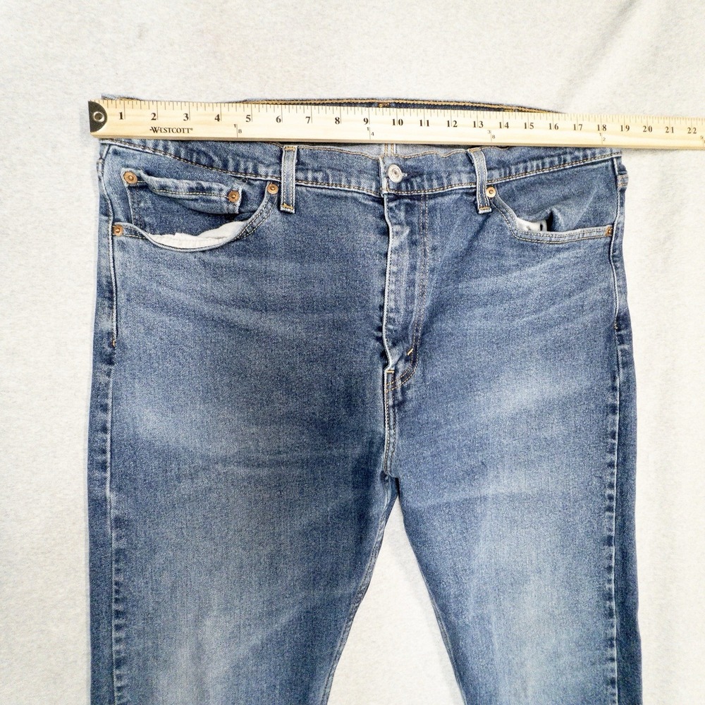 Levis 510 Blue Jeans Mens 38x32 Skinny Fit Cotton Levi's Denim Workwear Preppy - Picture 4 of 7